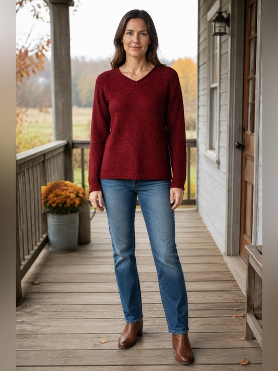 American Eagle Outfitters Sweaters - American Eagle Limited Edition Red 100% Wool Sweater XL